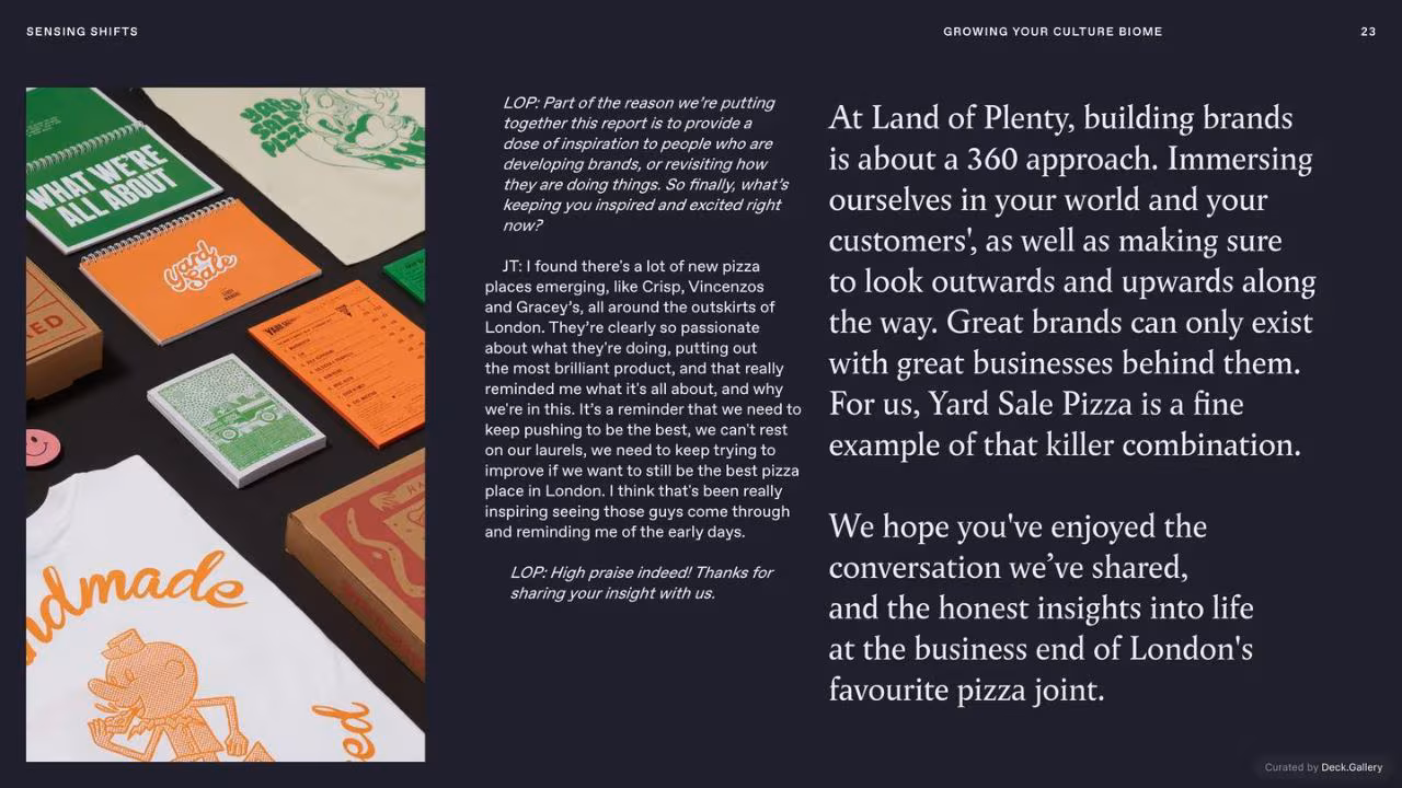 Land of Plenty: The Hospitality Edit, slide 26