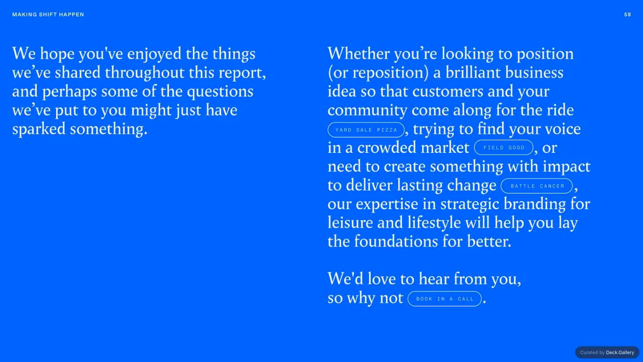 Land of Plenty: The Hospitality Edit, slide 61