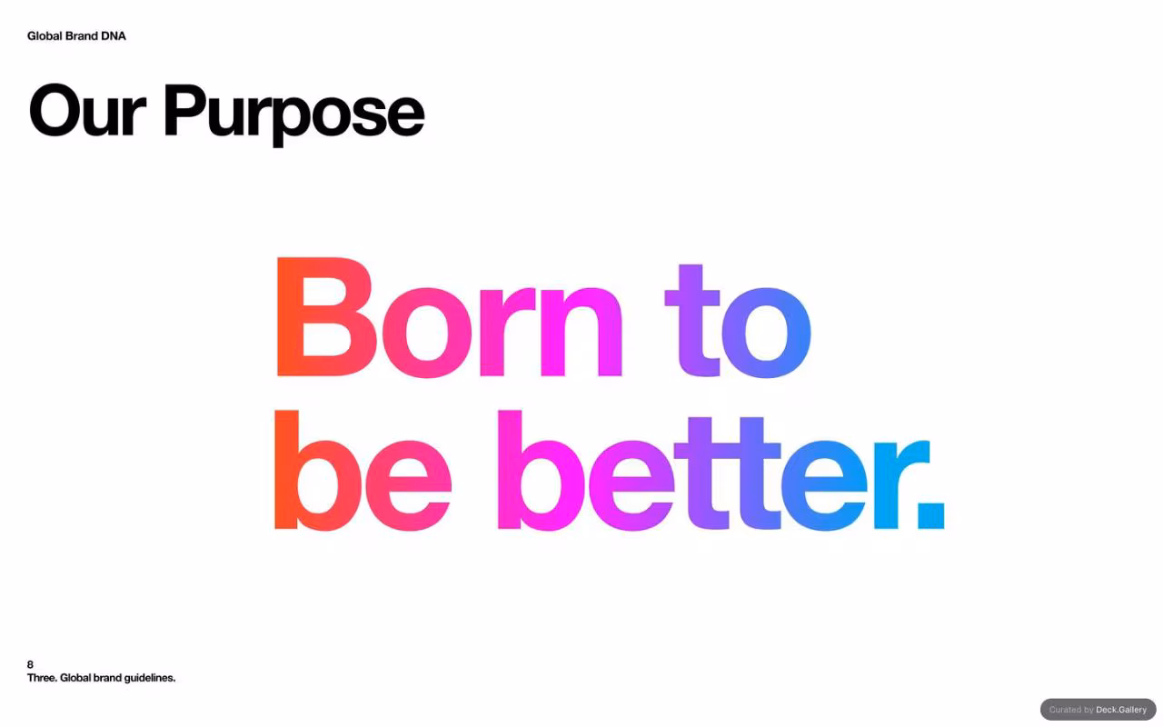 Three Global Brand Guidelines 2025, slide 8