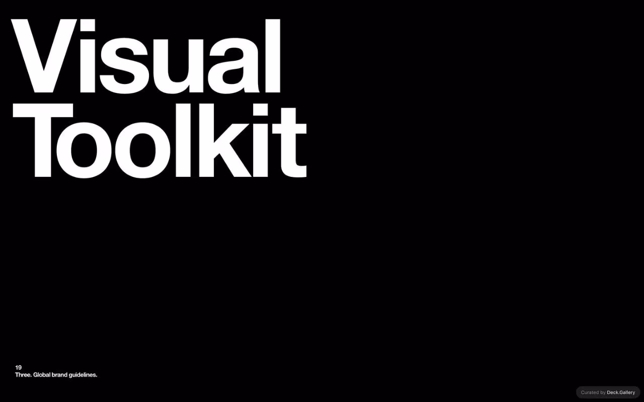 Three Global Brand Guidelines 2025, slide 19