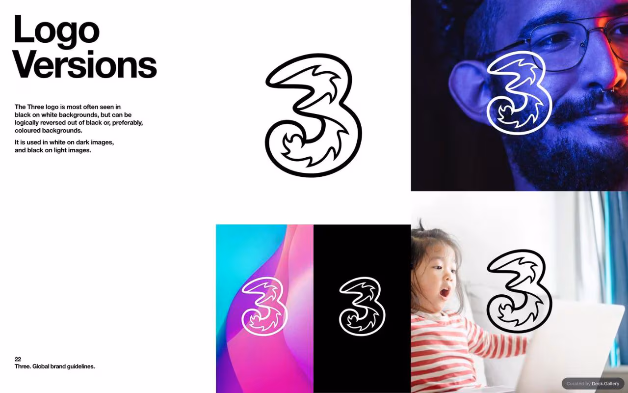Three Global Brand Guidelines 2025, slide 22