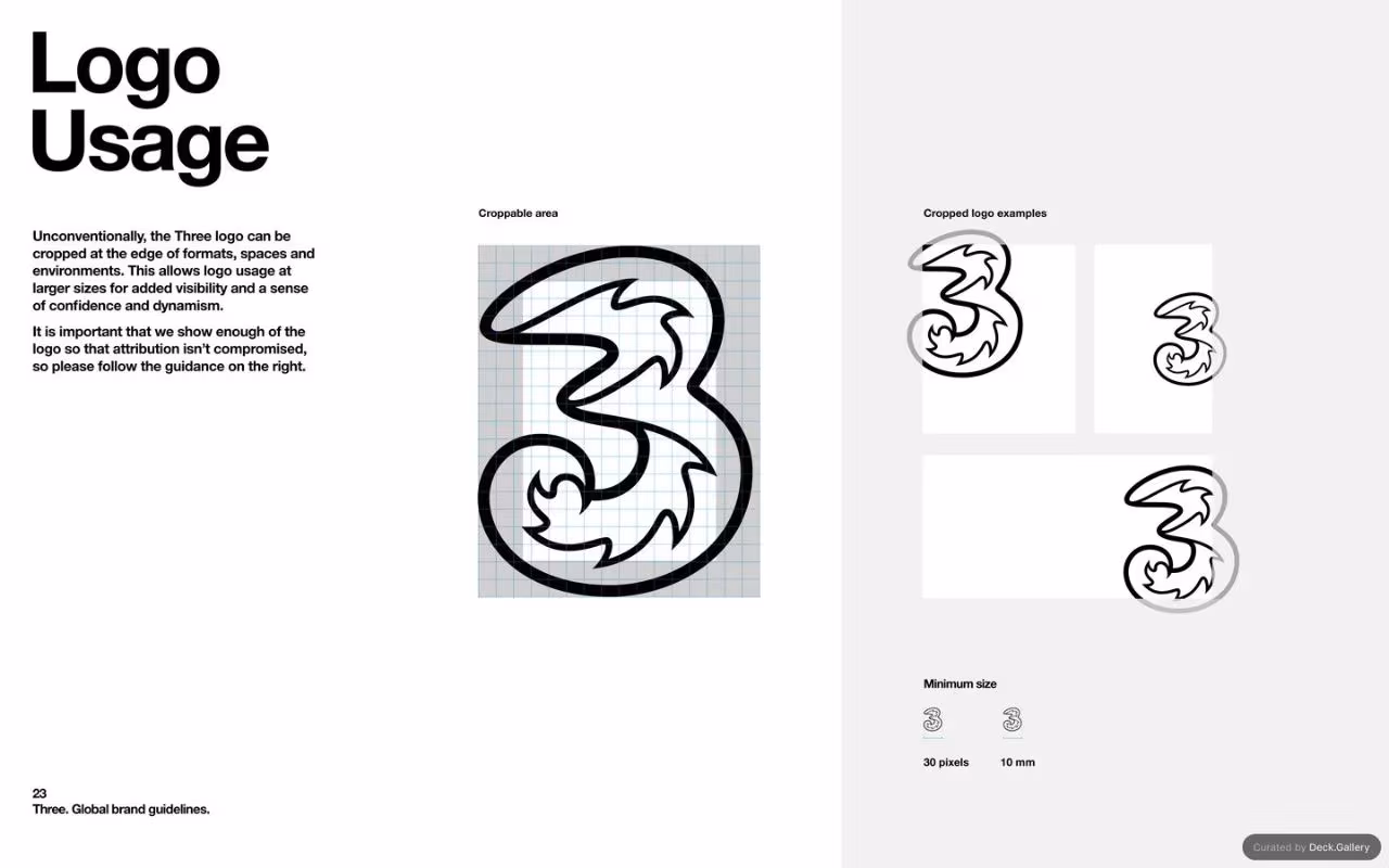 Three Global Brand Guidelines 2025, slide 23