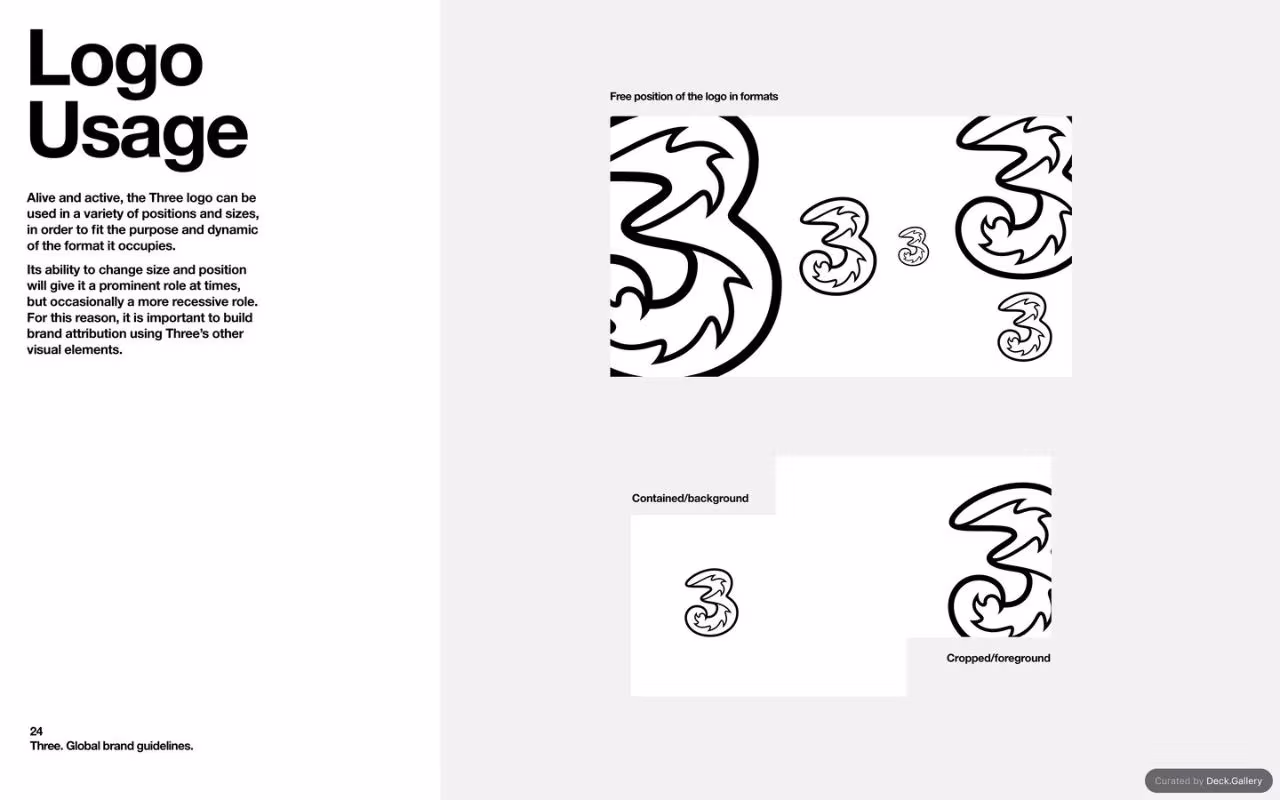 Three Global Brand Guidelines 2025, slide 24
