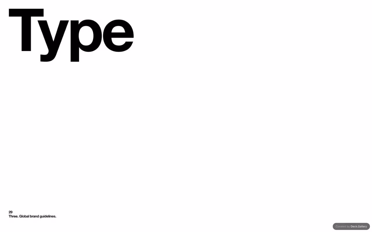 Three Global Brand Guidelines 2025, slide 29