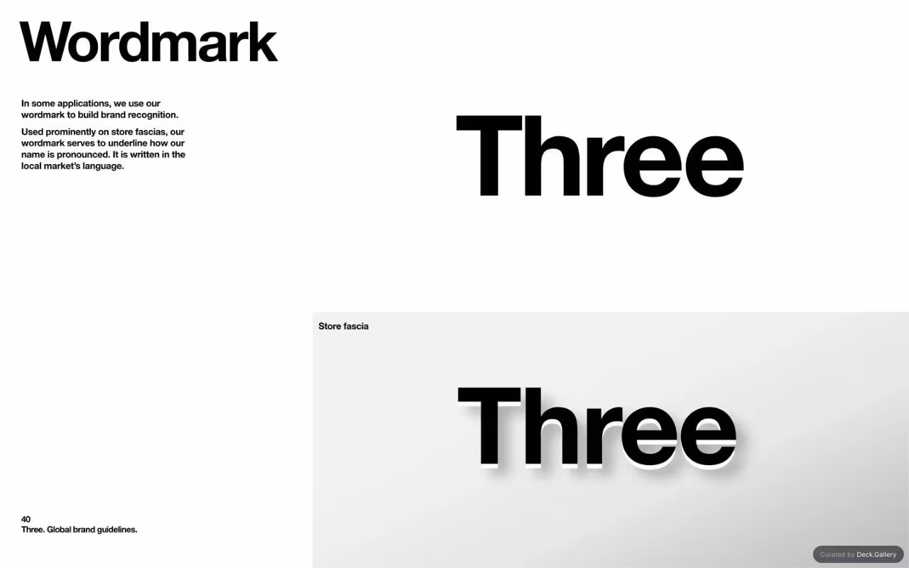 Three Global Brand Guidelines 2025, slide 40