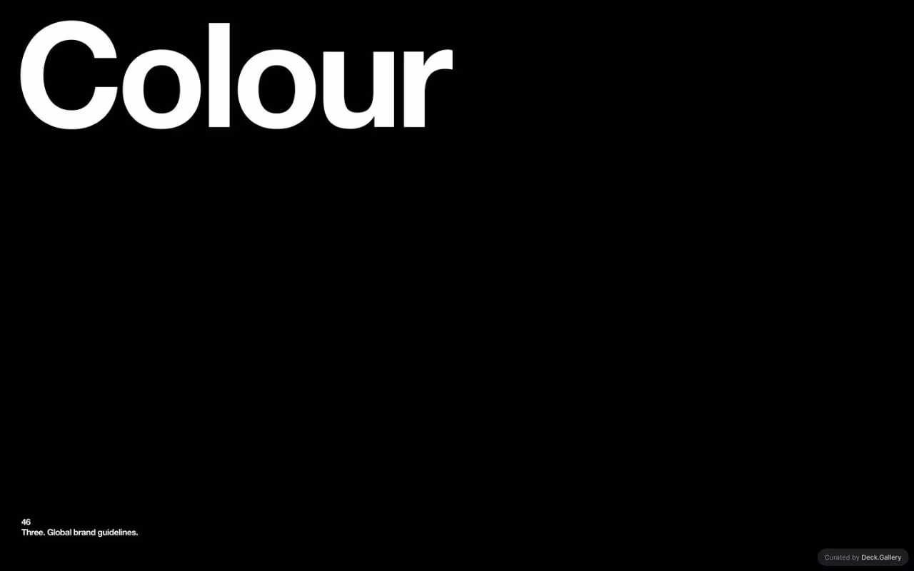 Three Global Brand Guidelines 2025, slide 46