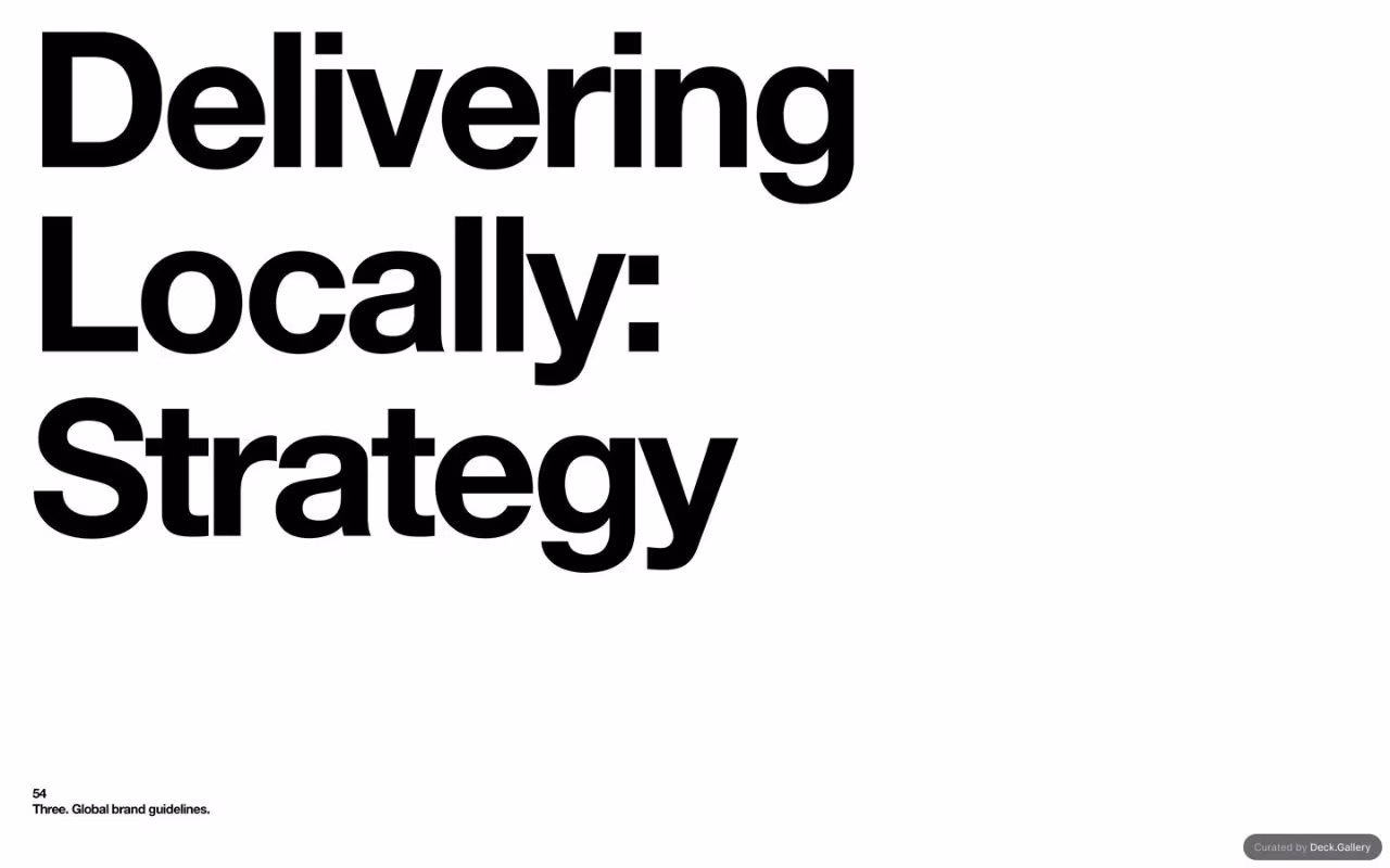 Three Global Brand Guidelines 2025, slide 54