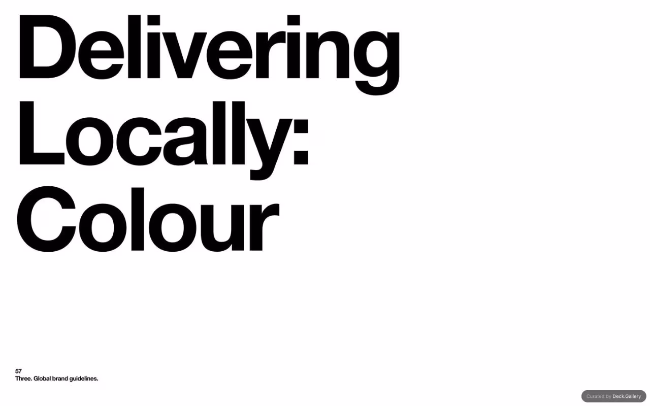 Three Global Brand Guidelines 2025, slide 57