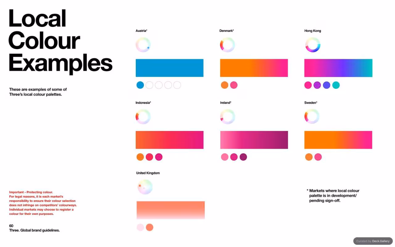 Three Global Brand Guidelines 2025, slide 60