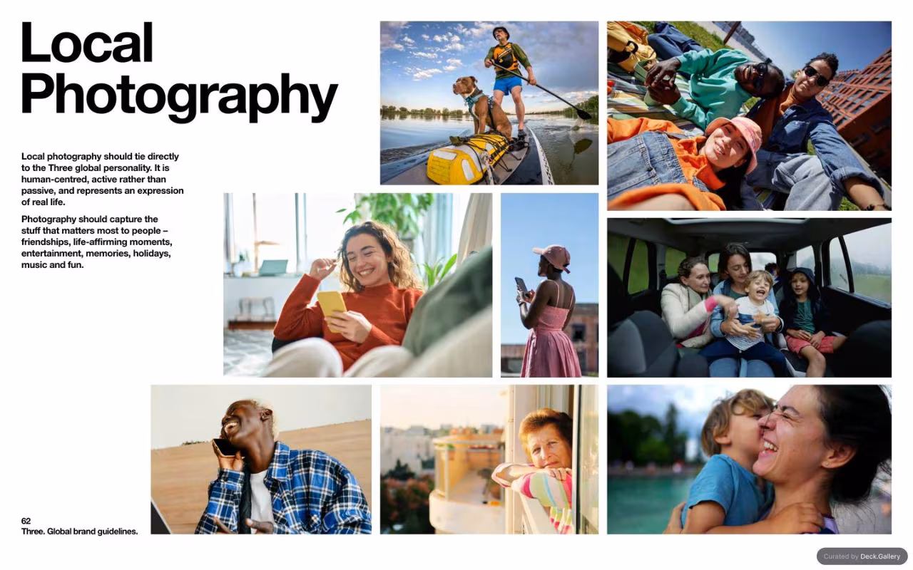 Three Global Brand Guidelines 2025, slide 62