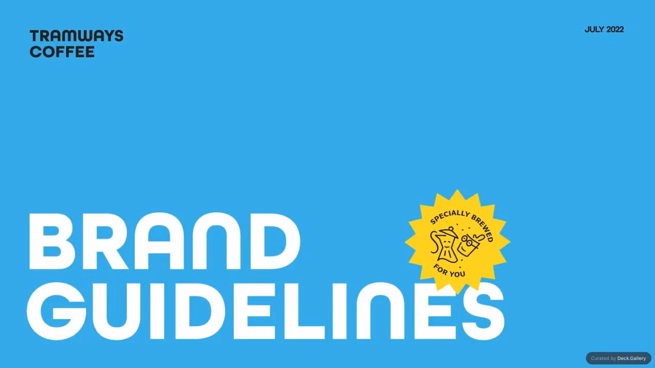 Tramways Coffee Brand Guidelines 2022