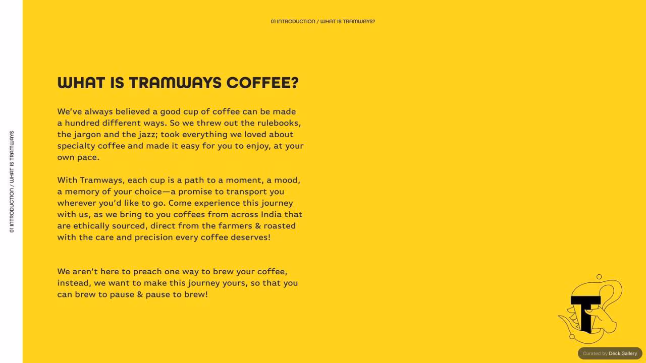 Tramways Coffee Brand Guidelines 2022, slide 5