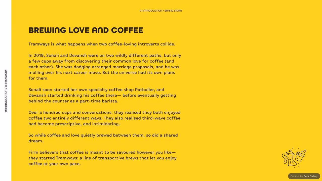 Tramways Coffee Brand Guidelines 2022, slide 6