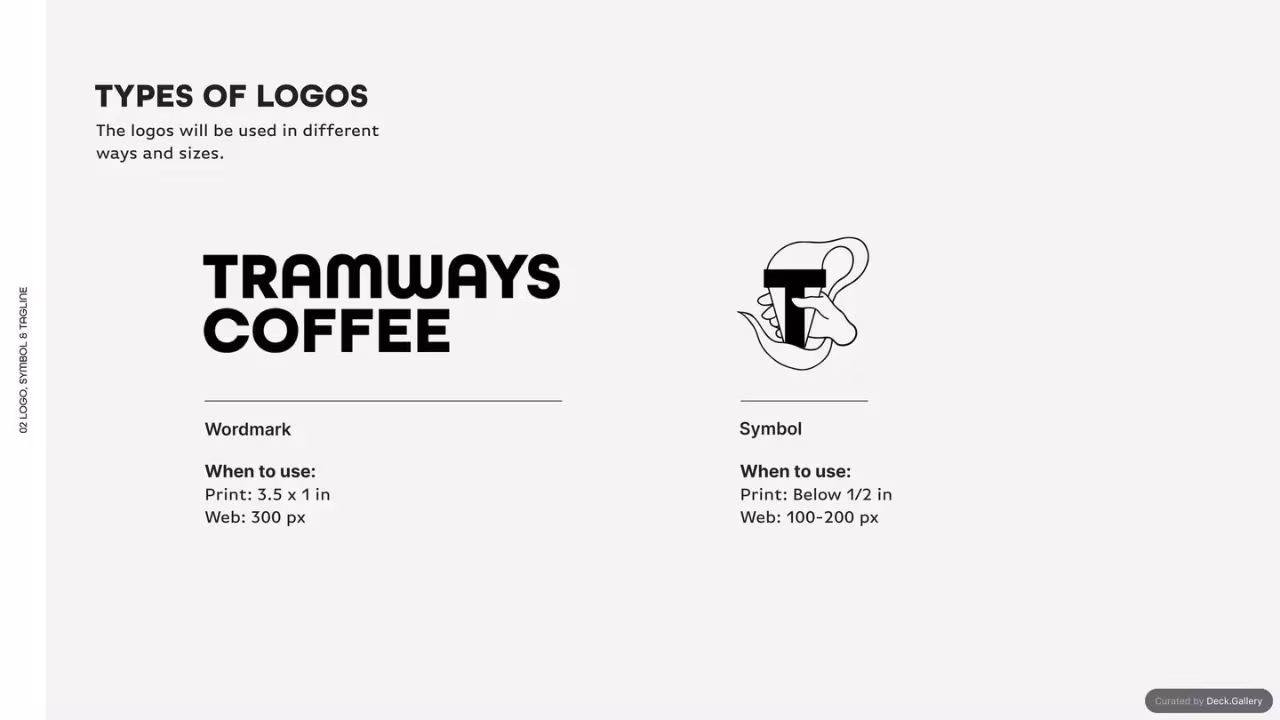 Tramways Coffee Brand Guidelines 2022, slide 11