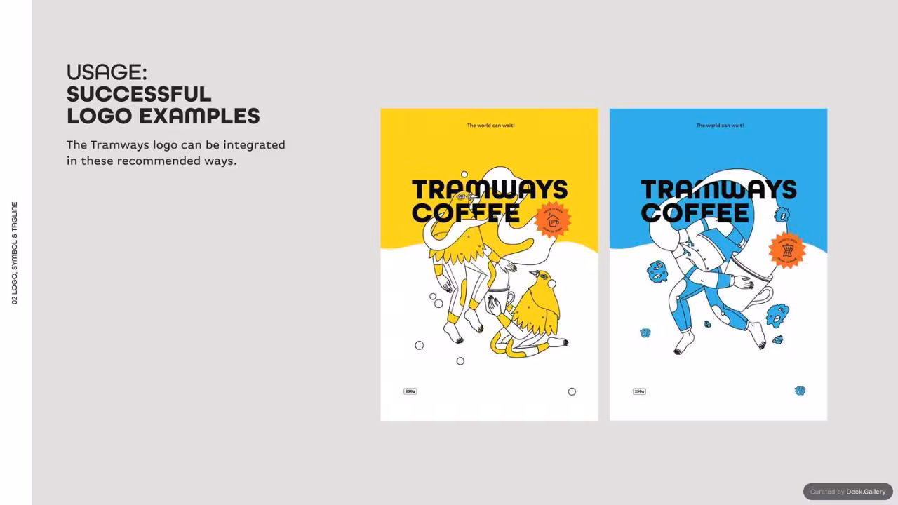 Tramways Coffee Brand Guidelines 2022, slide 13
