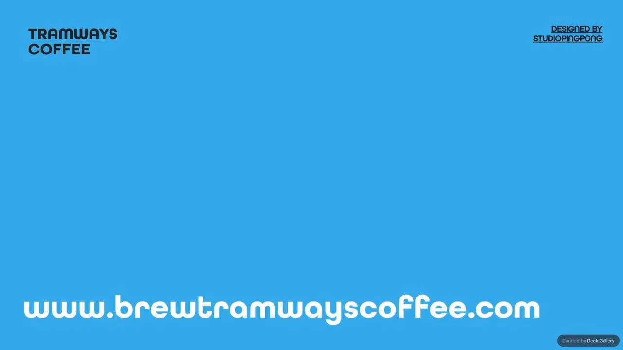 Tramways Coffee Brand Guidelines 2022, slide 31