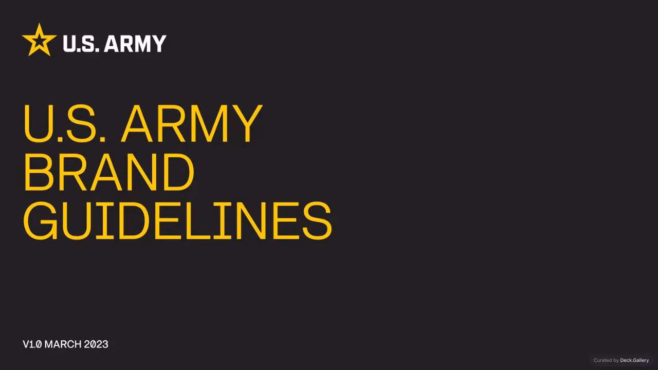 U.S. Army Brand Guidelines 2023
