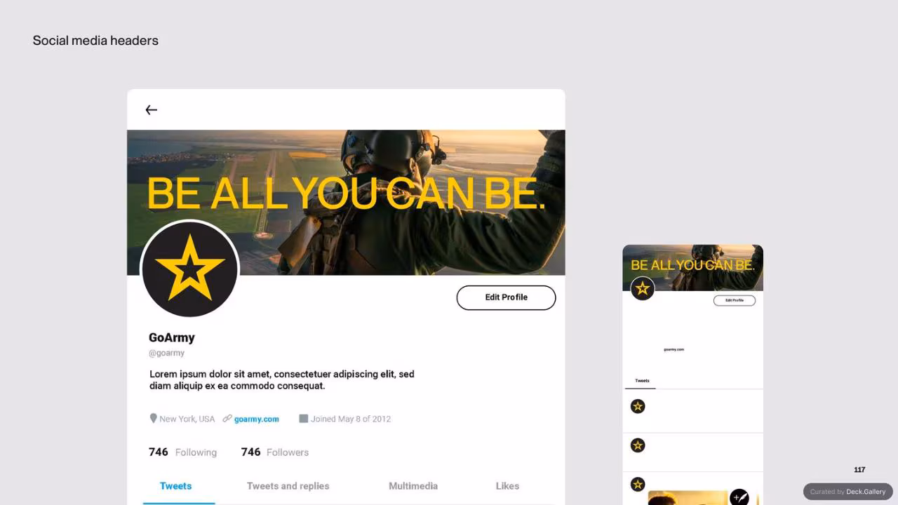 U.S. Army Brand Guidelines 2023, slide 117