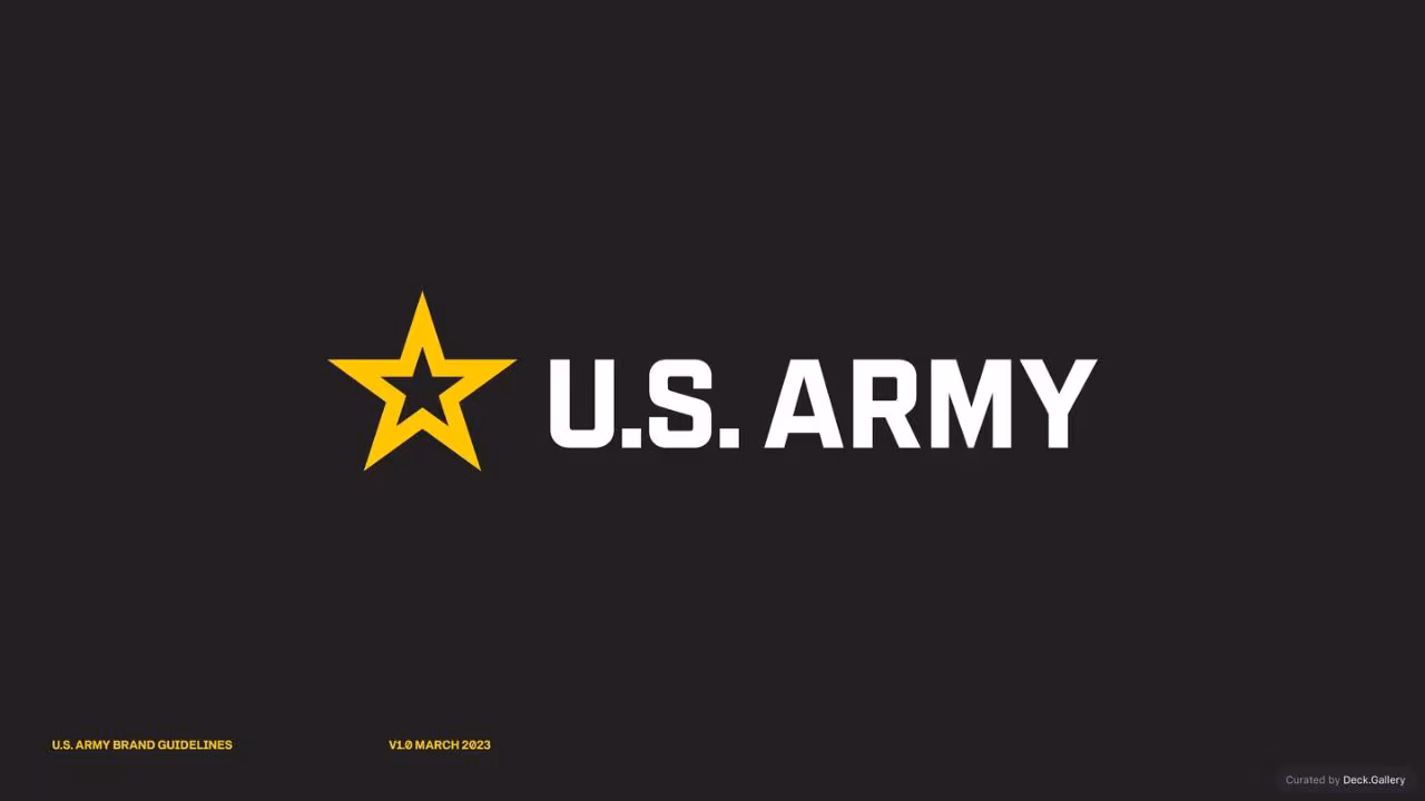 U.S. Army Brand Guidelines 2023, slide 139