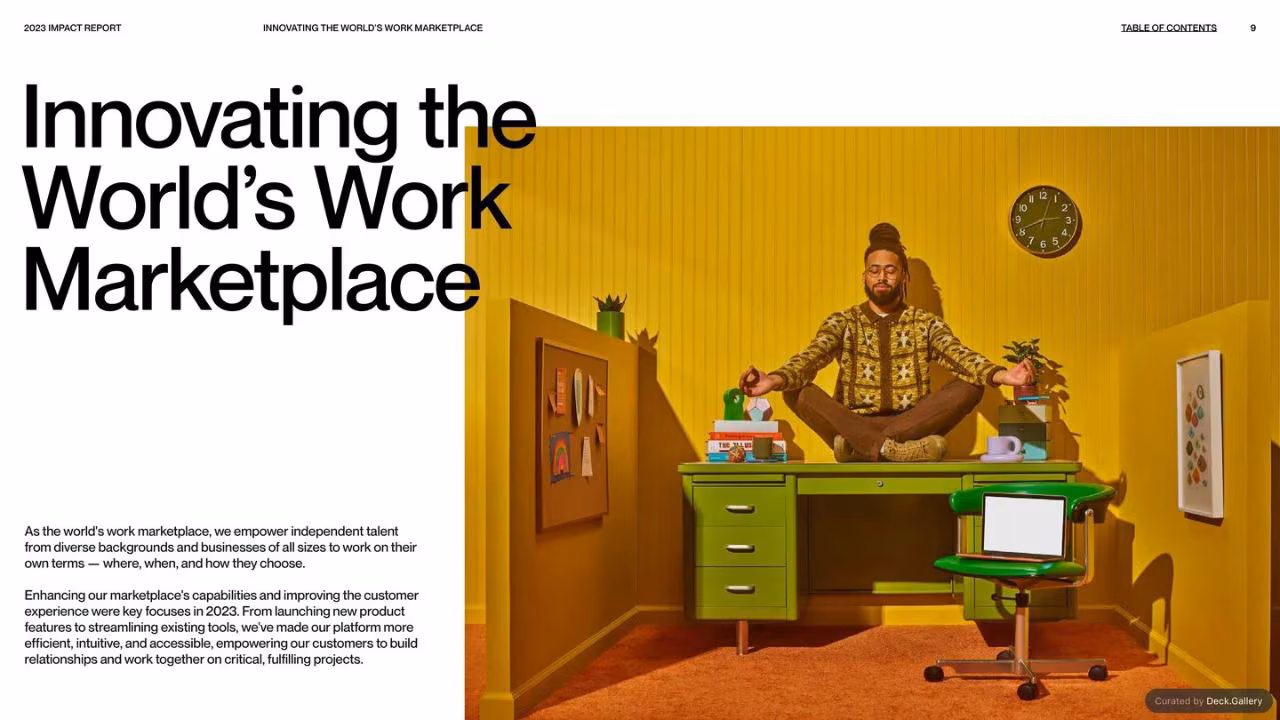 Upwork Impact Report 2023, slide 9