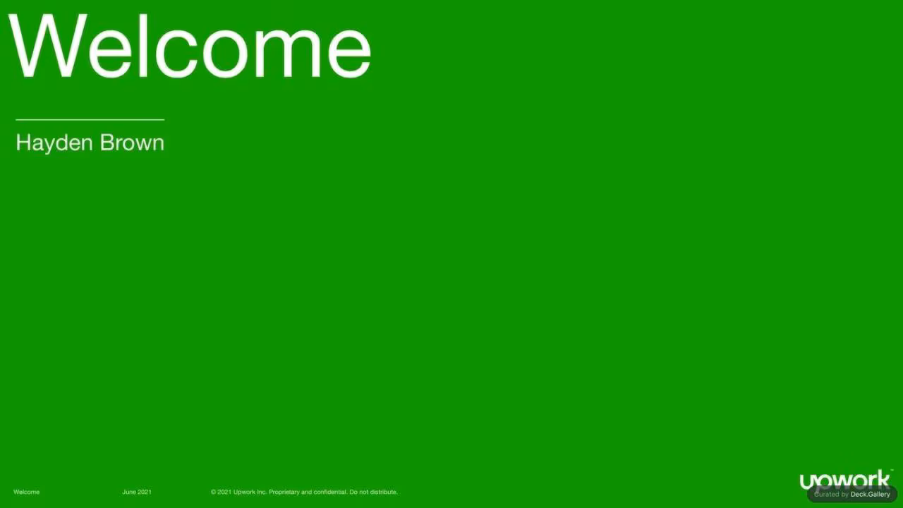 Upwork Investor Day Report 2024, slide 3