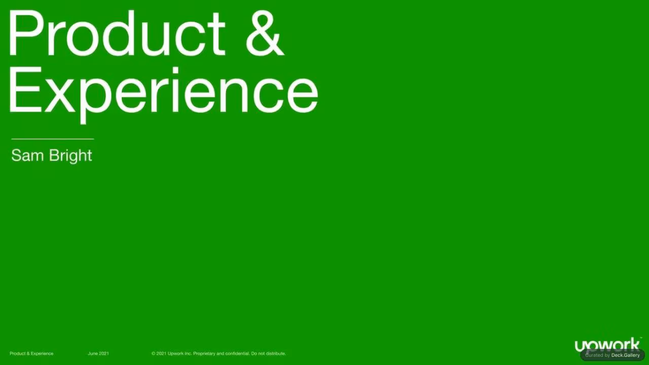Upwork Investor Day Report 2024, slide 21