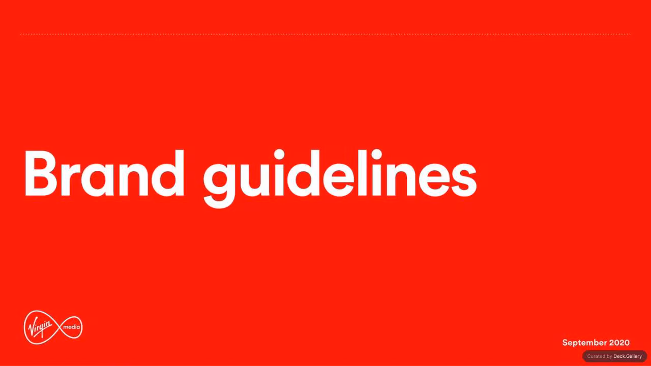 Virgin Media Brand Guidelines 2020