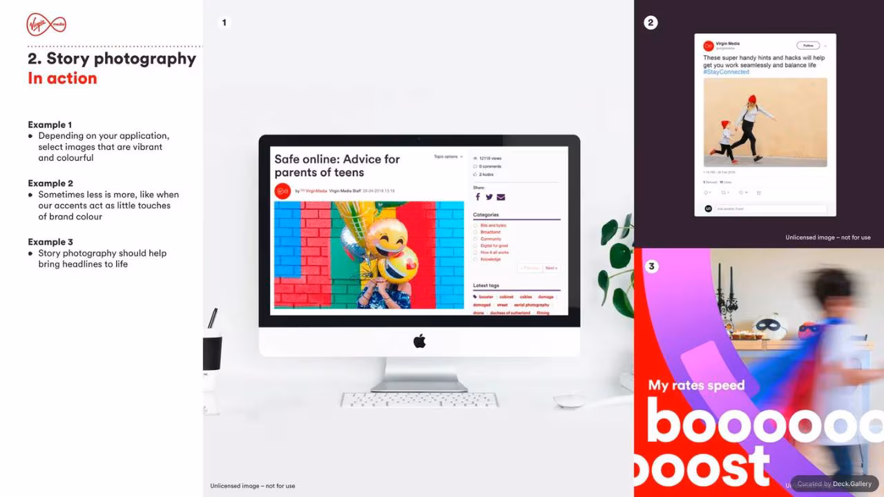 Virgin Media Brand Guidelines 2020, slide 104