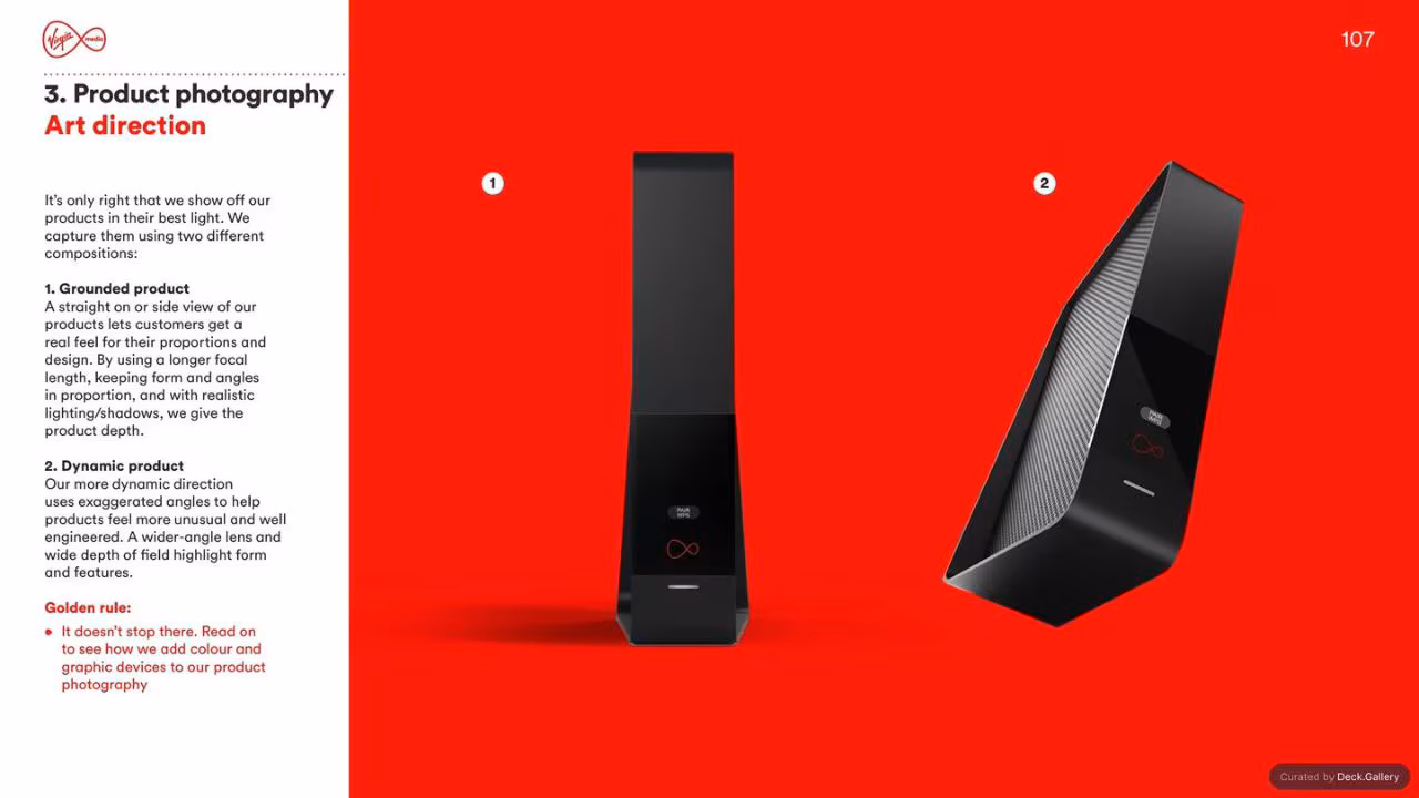 Virgin Media Brand Guidelines 2020, slide 107