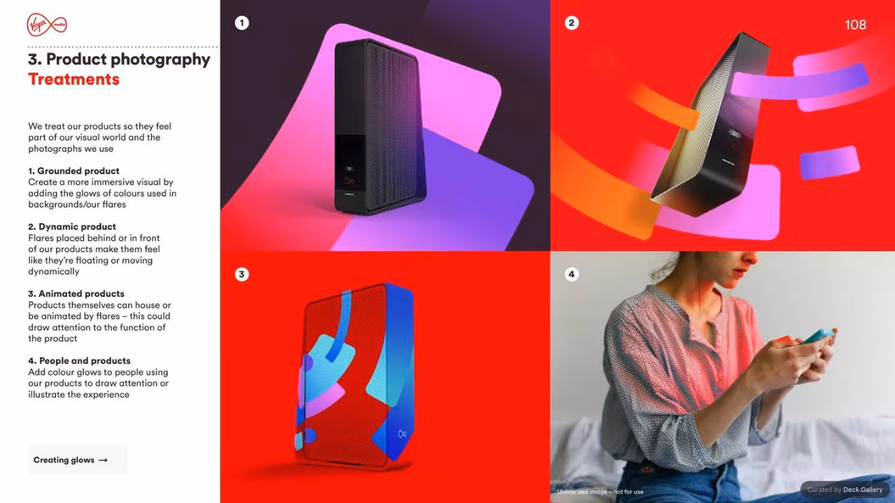 Virgin Media Brand Guidelines 2020, slide 108