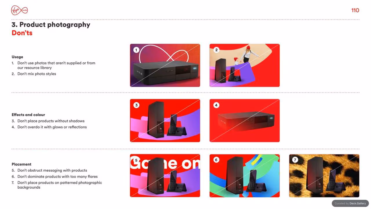 Virgin Media Brand Guidelines 2020, slide 110