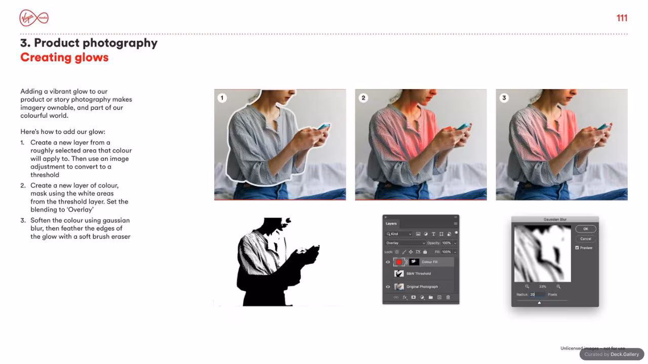 Virgin Media Brand Guidelines 2020, slide 111