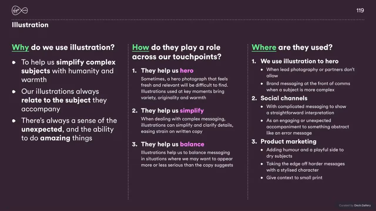 Virgin Media Brand Guidelines 2020, slide 119
