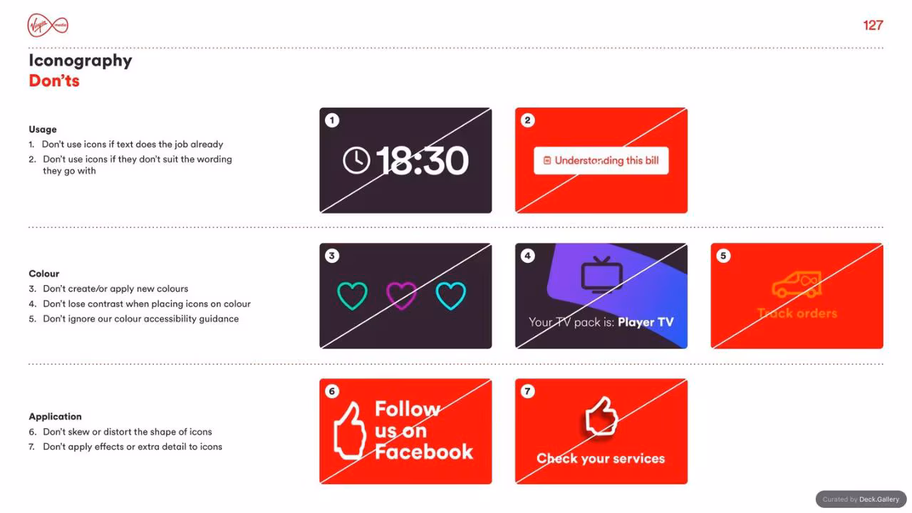 Virgin Media Brand Guidelines 2020, slide 127