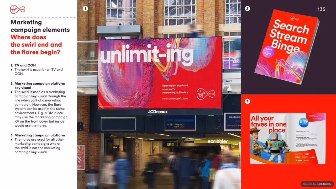 Virgin Media Brand Guidelines 2020, slide 135
