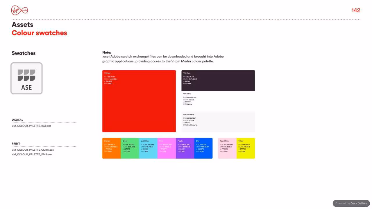 Virgin Media Brand Guidelines 2020, slide 142