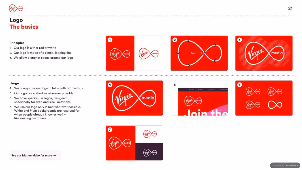 Virgin Media Brand Guidelines 2020, slide 21