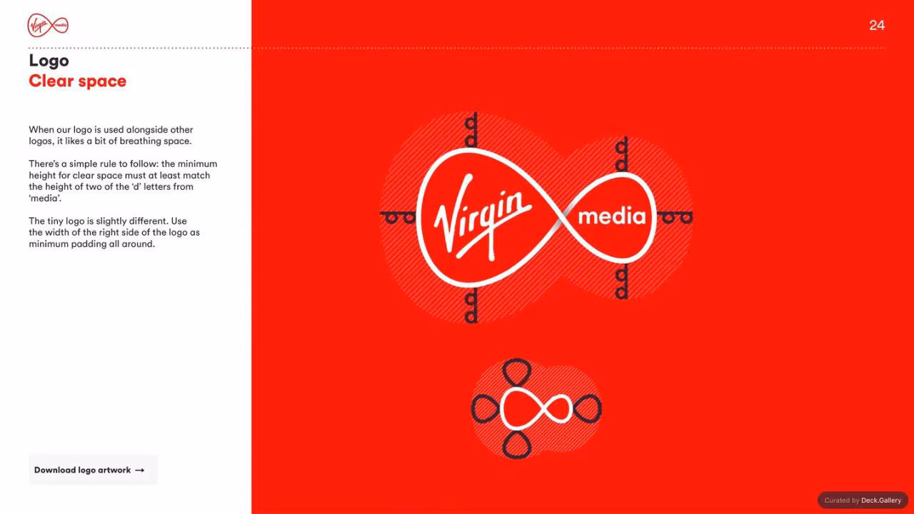 Virgin Media Brand Guidelines 2020, slide 24