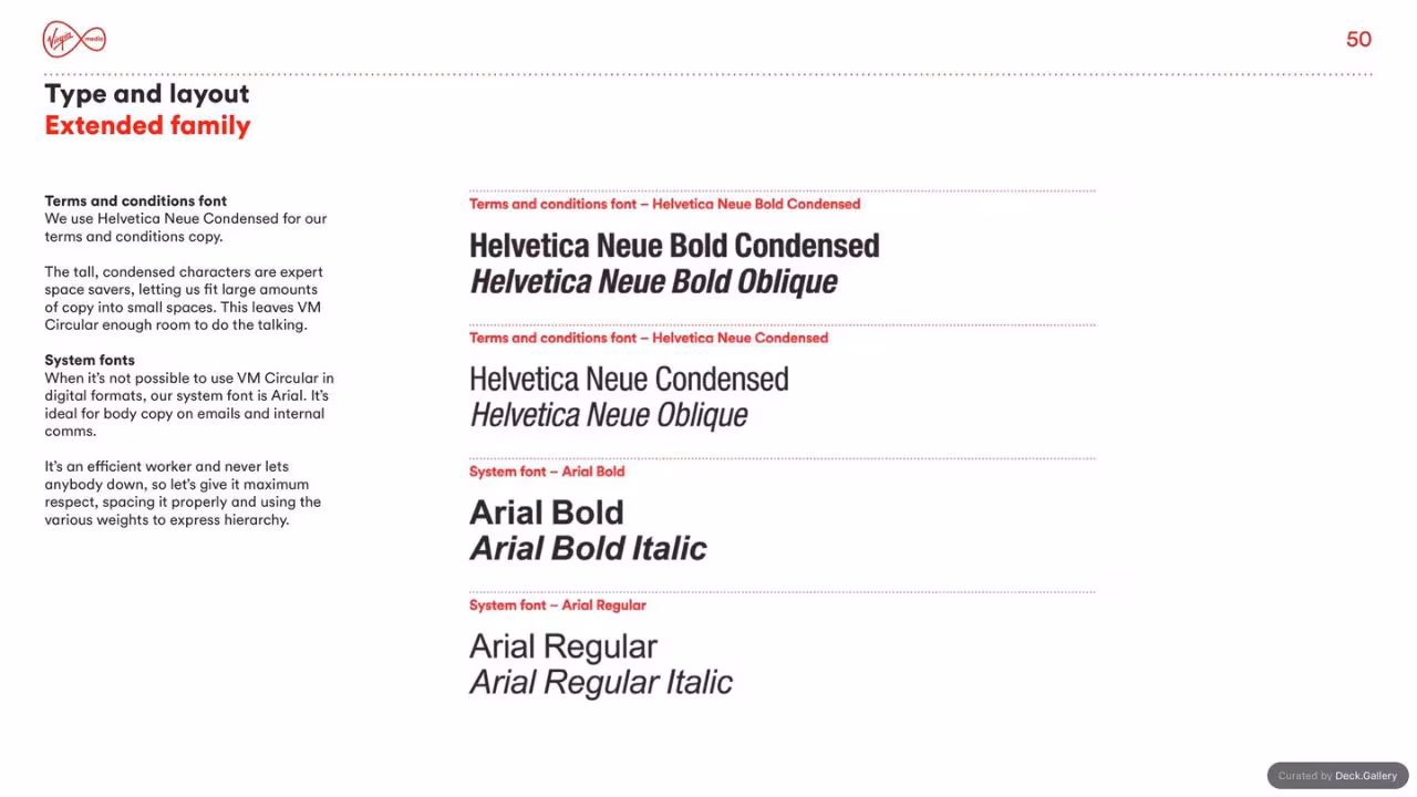 Virgin Media Brand Guidelines 2020, slide 50