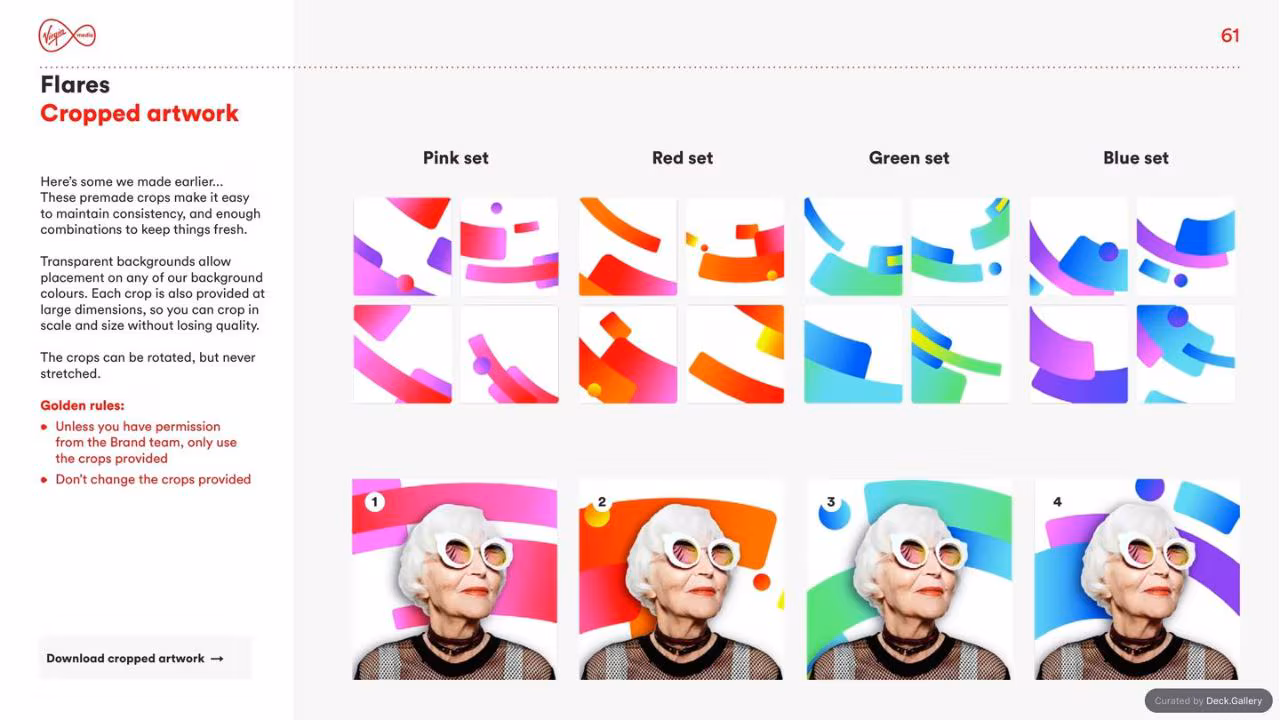 Virgin Media Brand Guidelines 2020, slide 61