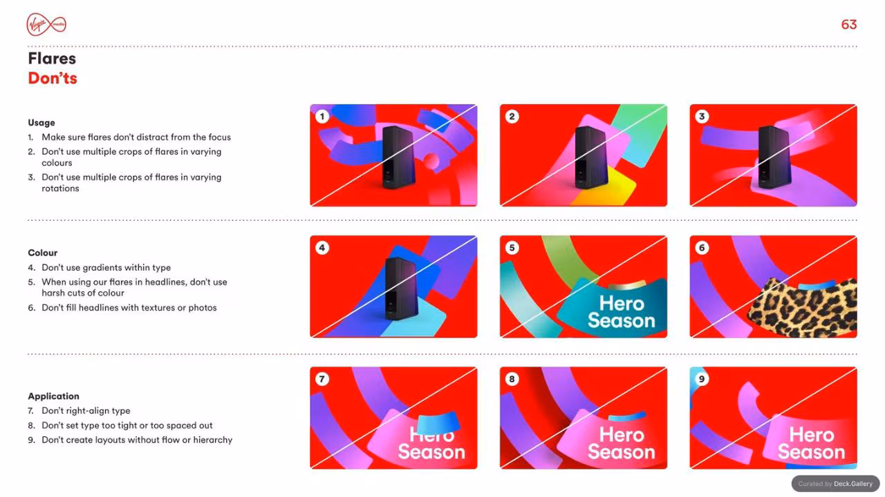 Virgin Media Brand Guidelines 2020, slide 63