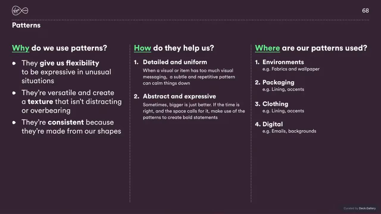 Virgin Media Brand Guidelines 2020, slide 68