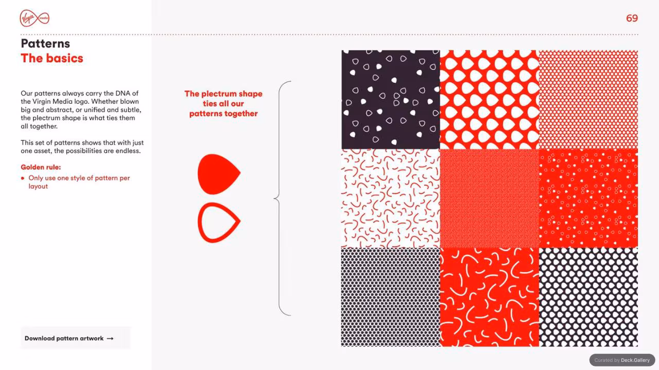 Virgin Media Brand Guidelines 2020, slide 69