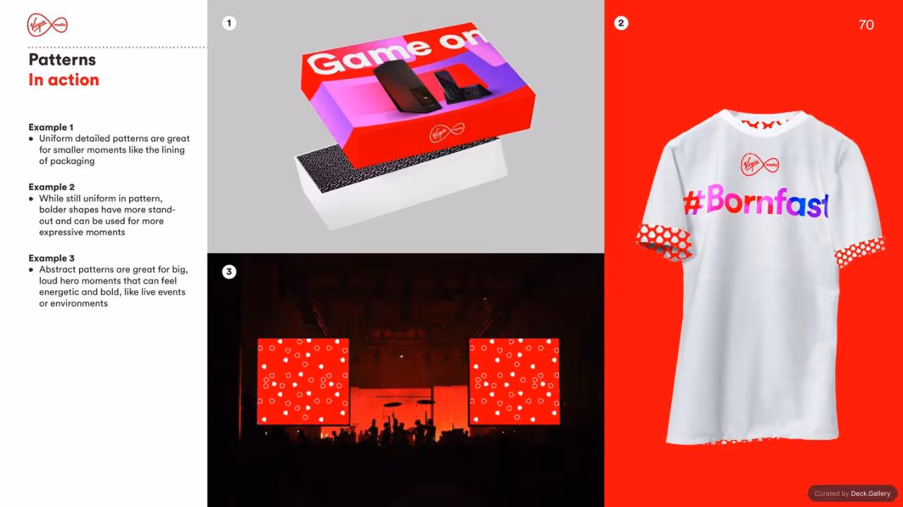 Virgin Media Brand Guidelines 2020, slide 70