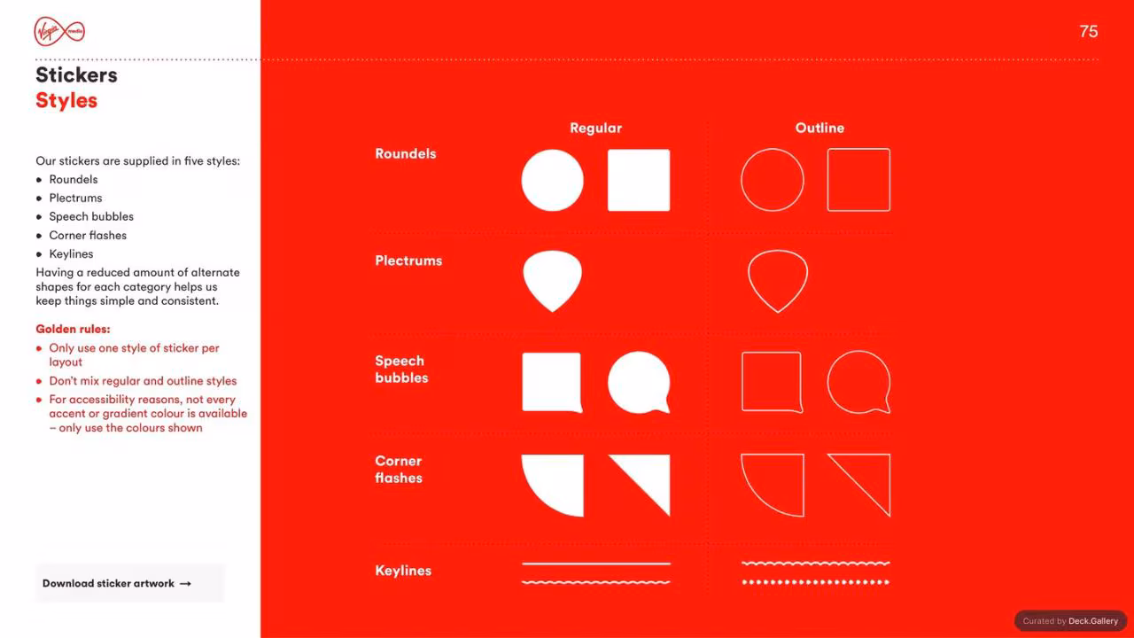 Virgin Media Brand Guidelines 2020, slide 75