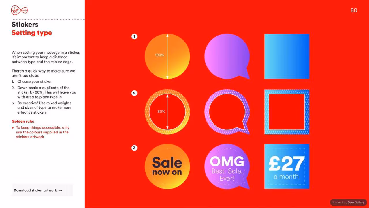 Virgin Media Brand Guidelines 2020, slide 80