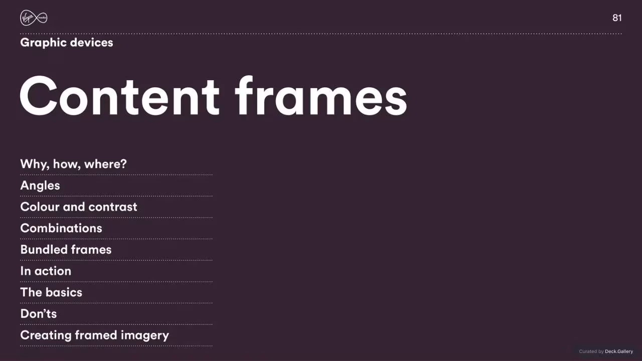 Virgin Media Brand Guidelines 2020, slide 81