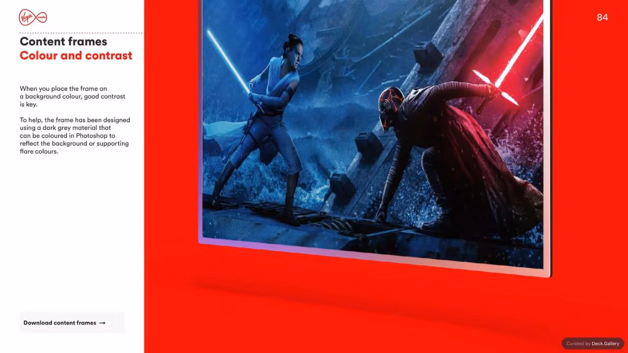 Virgin Media Brand Guidelines 2020, slide 84