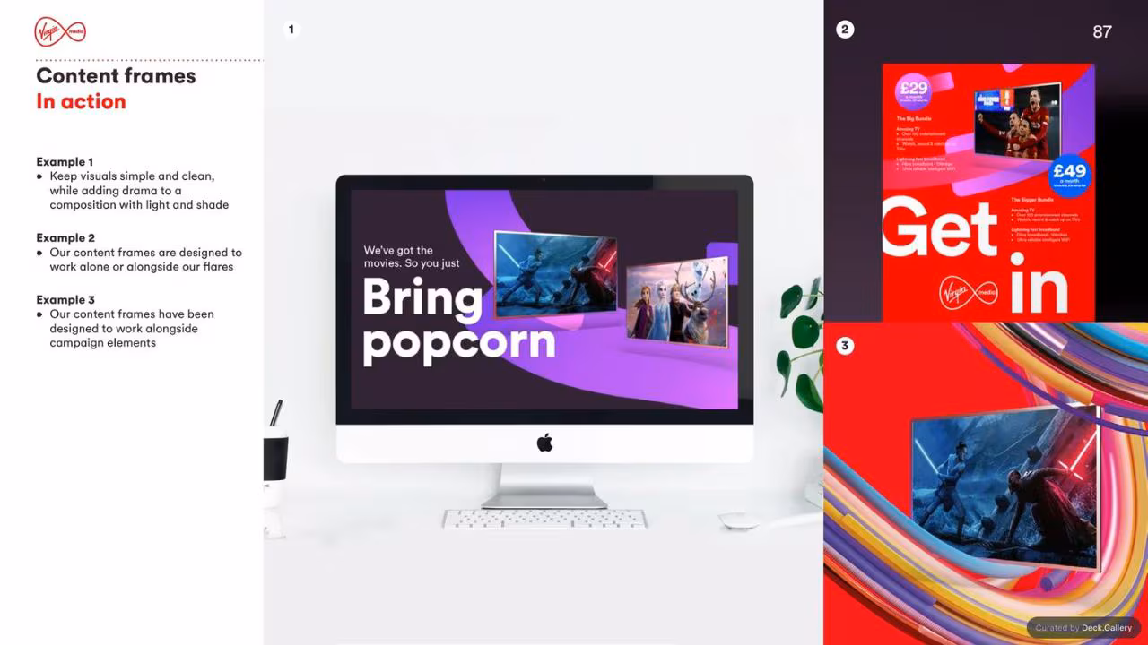 Virgin Media Brand Guidelines 2020, slide 87