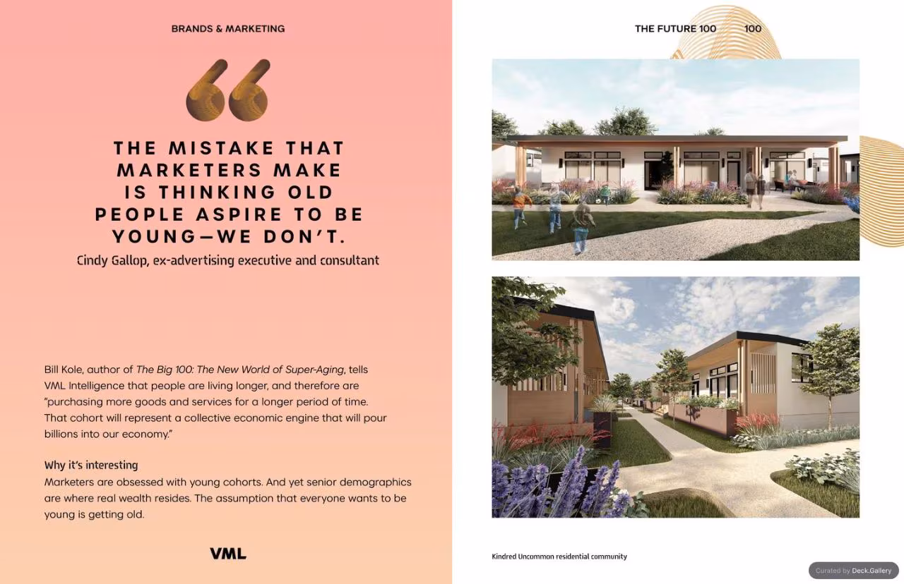 VML Intelligence The Future 100: Trends & Change to Watch in 2025, slide 100